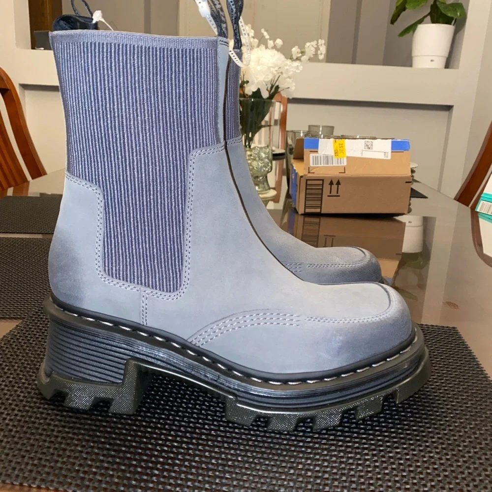 Dr. Martens Corran Chelsea Waxy Suede Heeled Boots 12